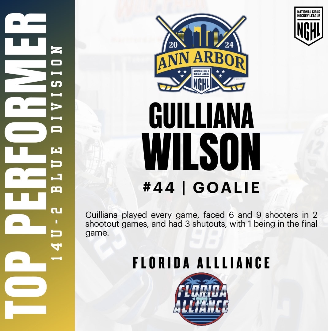 2024-25 NGHL Top Performer - Ann Arbor 14-2